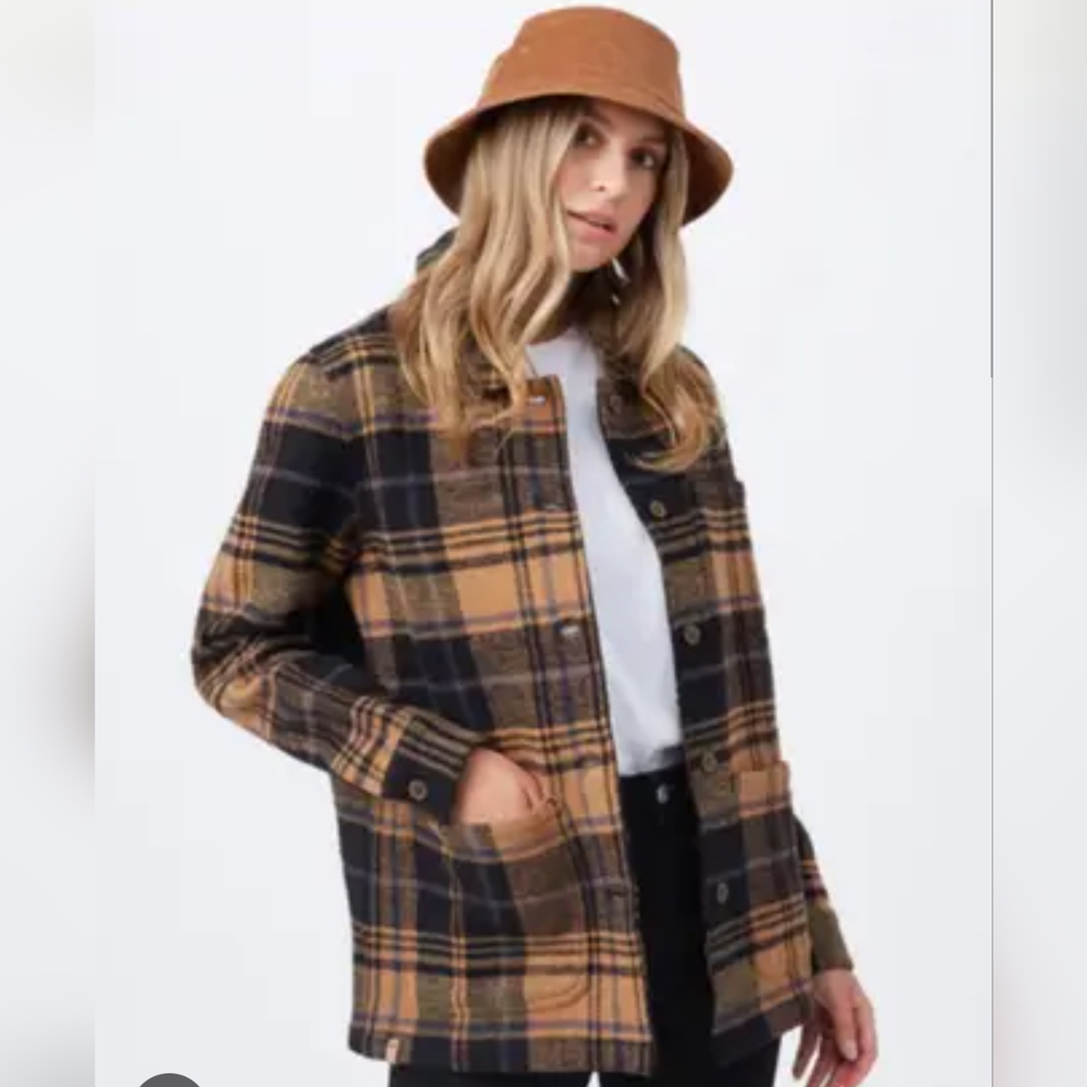 tentree Ladies M Flannel Utility Jacket